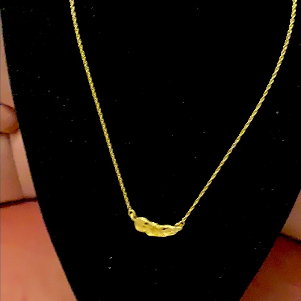 Sculpted Feather Necklace